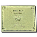 Stock Male Baseball Antique Parchment Certificate